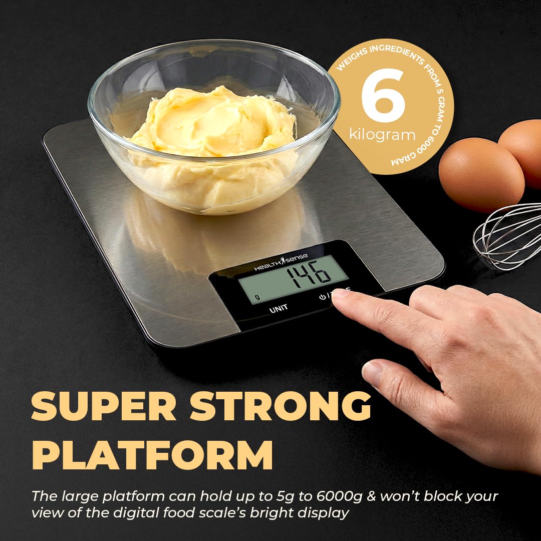 Cooklet WeighPro™ – Digital Kitchen Weighing Scale | High Precision & Stainless Steel