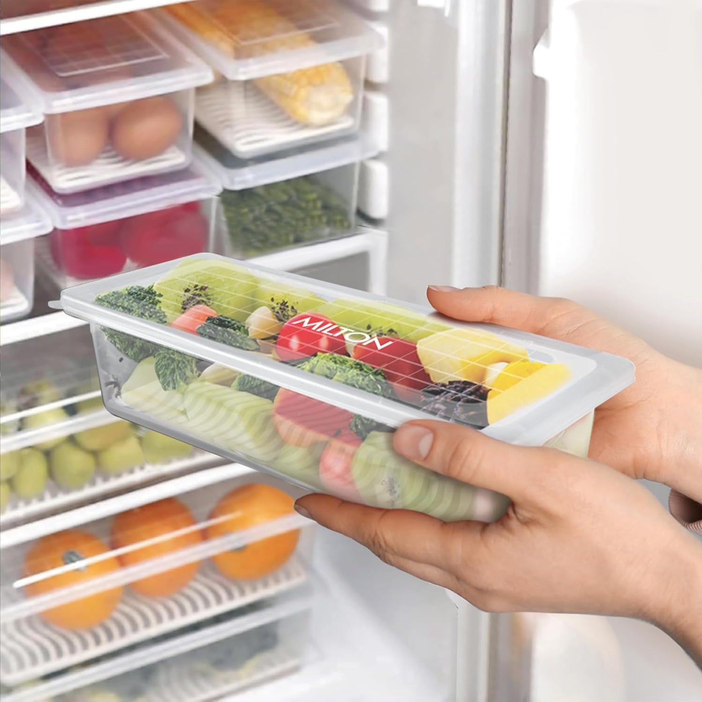 Cooklet FreshLock™ – 1200ml Fridge Storage Containers (Set of 6) | Airtight & Stackable