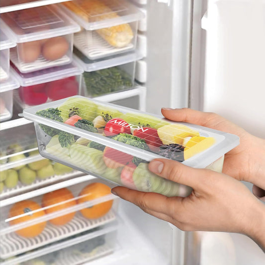 Cooklet FreshLock™ – 1200ml Fridge Storage Containers (Set of 6) | Airtight & Stackable