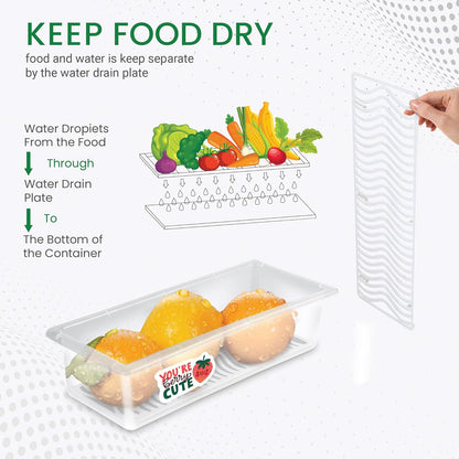 Cooklet FreshLock™ – 1200ml Fridge Storage Containers (Set of 6) | Airtight & Stackable